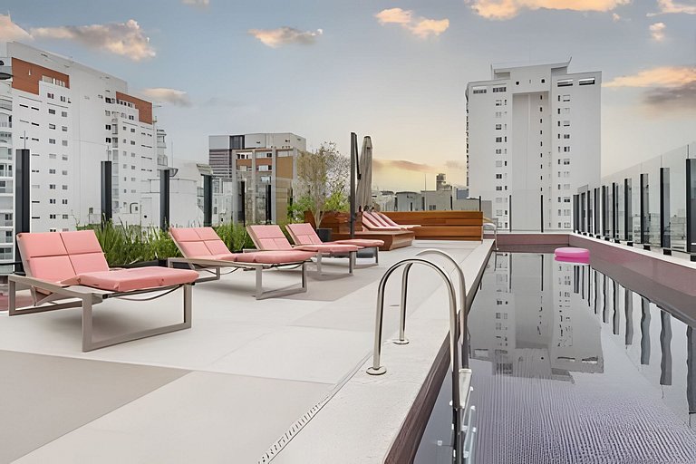 Experiência premium no Jardins | Piscina & Rooftop