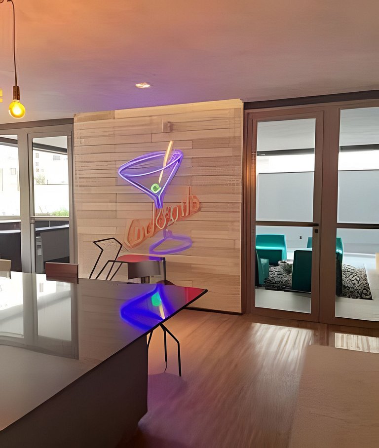 Flat Âmbar - novo, moderno e completo