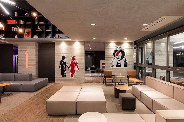Flat Âmbar - novo, moderno e completo