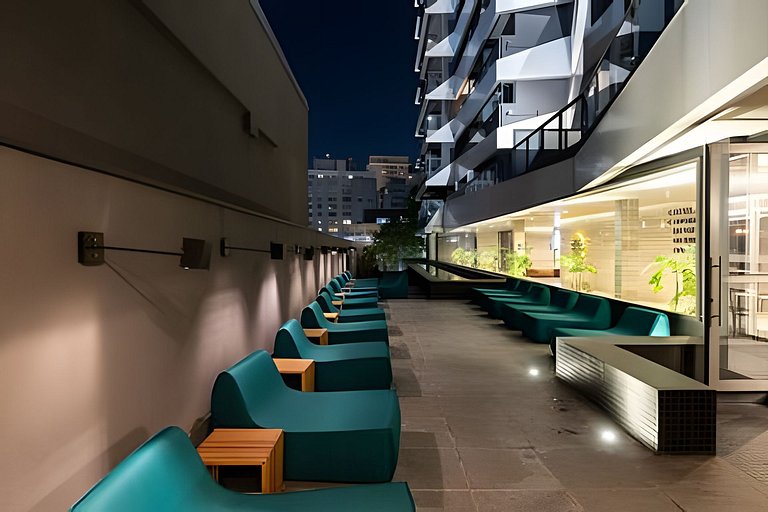 Flat Âmbar - novo, moderno e completo