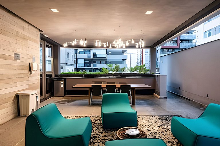 Flat Âmbar - novo, moderno e completo
