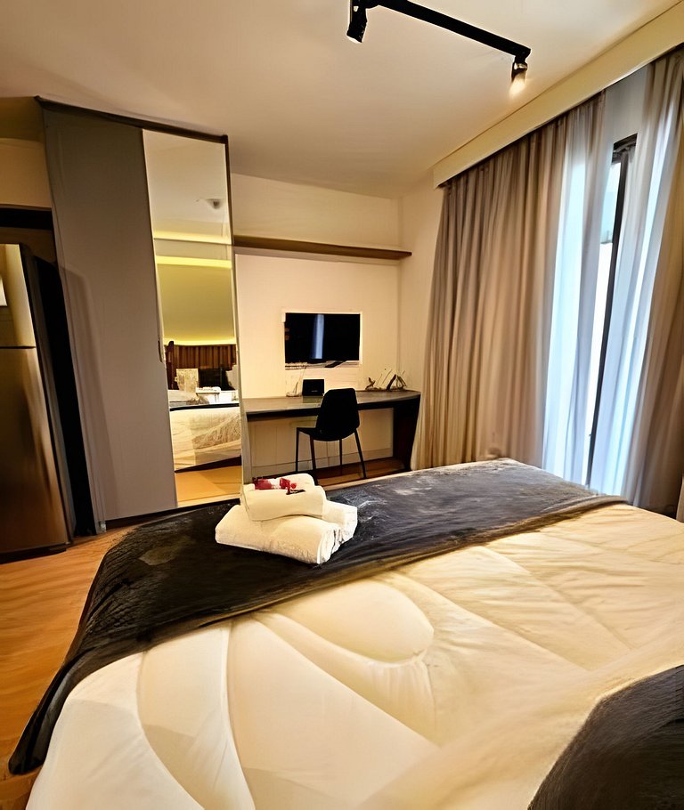 Flat premium ao lado do Allianz Parque
