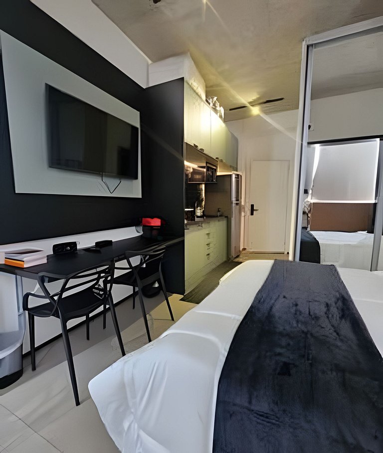 Studio novo e totalmente equipado no centro da Vila Olímpia