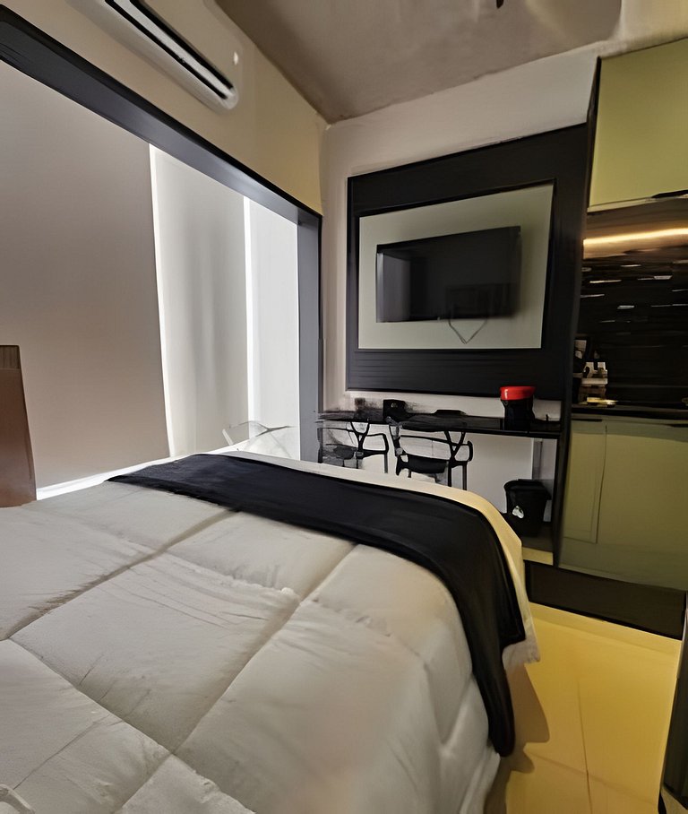 Studio novo e totalmente equipado no centro da Vila Olímpia