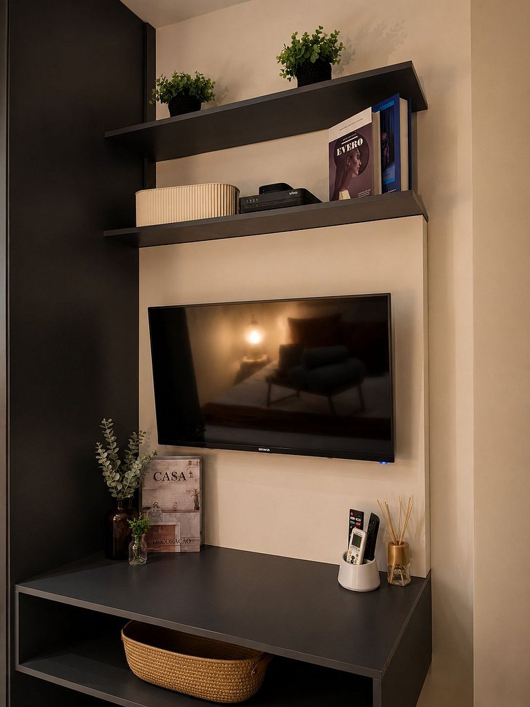 Flat Âmbar - novo, moderno e completo