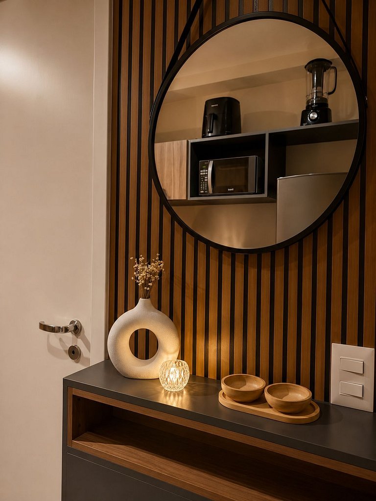 Flat Âmbar - novo, moderno e completo